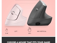 Logitech Lift Vertikal mus (dark rose) Mus