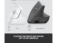 Logitech Lift Vertikal Business mus (off-white) Mus