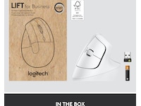 Logitech Lift Vertikal Business mus (off-white) Mus