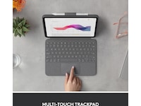 Logitech iPad 10,9" / 11" Combo Touch Tastaturcover (oxford grey) Cover til tablet
