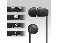 Sony WI-C100 Trådløse Høretelefoner, Earbuds (sort) In-ear høretelefoner