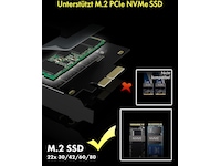 ICY BOX PCIe Extension Card med heat sink Tilbehør