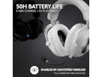 Logitech Pro X 2 Lightspeed Trådløst Gaming Headset (hvid) Gamingheadset