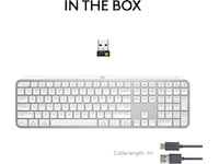 Logitech MX Keys S trådløst tastatur (pale grey) Keyboards