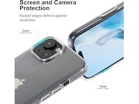 iiglo iPhone 15 / 14 Silikone cover (gennemsigtig) Mobilcover