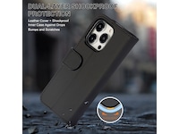 iiglo iPhone 15 Pro Wallet cover (sort) Mobilcover