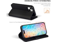 iiglo iPhone 15 / 14 Wallet cover (sort) Mobilcover