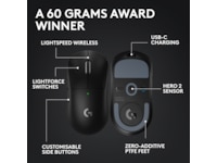 Logitech G Pro X Superlight 2 Lightspeed Trådløs Gamingmus (sort) Gamingmus