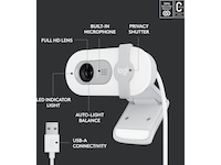 Logitech Brio 100 Full HD webkamera (off-white) Webkameraer