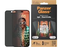 Panzerglass iPhone 15 Pro Max Privacy Skærmbeskytter Skærmbeskyttelse mobiltelefon