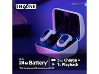 Sony INZONE Buds True Wireless Gaming høretelefoner (hvid) In-ear høretelefoner