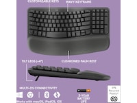 Logitech Wave Keys trådløst tastatur (grafit) Keyboards