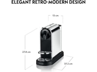 Nespresso CitiZ by De'Longhi kapselmaskine (platin) Kapselmaskiner