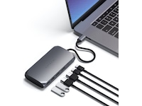 Satechi USB-C M1 Multimedia Adapter (grå) Dockingstation og USB-hub