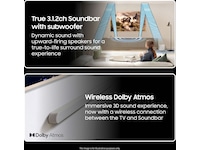 Samsung HW-S811D soundbar med subwoofer (hvidt) Soundbars