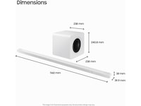 Samsung HW-S811D soundbar med subwoofer (hvidt) Soundbars