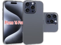 iiglo iPhone 16 Pro Silikone cover (gennemsigtig) Mobilcover