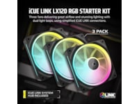 Corsair iCue Link LX120 RGB Ventilator 3pk (sort) Blæsere