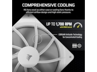 Corsair RS140 Ventilator 2pk (hvidt) Blæsere