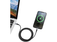 Andersson flettet USB-C til Lightning-kabel 3m (sort) USB-kabler