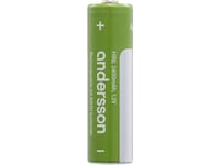 Andersson genopladeligt AA batteri, 4-pk Generelle batterier
