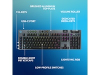 Logitech G915 X Lightspeed TKL Trådløst Gamingtastatur (sort) Gamingkeyboard
