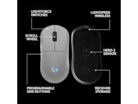 Logitech PRO 2 Lightspeed Trådløs Gamingmus (hvidt) Gamingmus