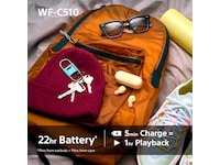 Sony WF-C510 Trådløse høretelefoner, Earbuds med mikrofon (sort) In-ear høretelefoner