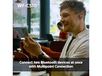 Sony WF-C510 Trådløse høretelefoner, Earbuds med mikrofon (sort) In-ear høretelefoner