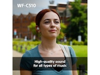 Sony WF-C510 Trådløse høretelefoner, Earbuds med mikrofon (hvid) In-ear høretelefoner