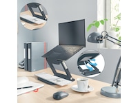 Leitz Ergo Multi-angle laptop stativ (grå) Bærbar stativ