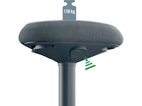 Leitz Ergo Active Balance stol med komfortsæde (mørkegrå) Kontorstole