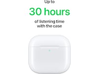 Apple AirPods 4 Aktiv støjreduktion Trådløse høretelefoner, Earbuds (hvid) In-ear høretelefoner