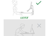 Leitz Ergo Monitor Arm & Laptop Arm, pladsbesparende Væg ophæng