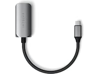 Satechi USB-C til Ethernet Adapter 18cm (grå) Kabeladaptere og overgange
