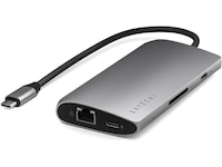 Satechi Multiport 8K Docking (space gray) Dockingstation og USB-hub