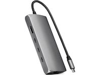 Satechi Multiport 8K Docking (space gray) Dockingstation og USB-hub