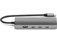 Satechi Multiport 8K Docking (space gray) Dockingstation og USB-hub