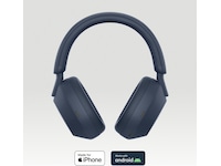 Sony WH-1000XM5 trådløse hodetelefoner, Over-Ear (blå) Høretelefoner