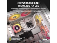 Corsair iCUE LINK TITAN 360 RX LCD AIO Køler (hvidt) CPU - Vandkøling