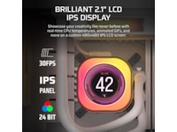 Corsair iCUE LINK TITAN 360 RX LCD AIO Køler (hvidt) CPU - Vandkøling