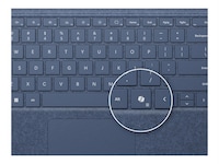 Microsoft Surface Pro-tastatur med penneopbevaring (platin) Tastatur og stylus