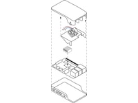 Raspberry Pi ventilator og heatsink til Pi 4 Case Tilbehør