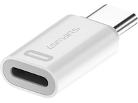 4smarts Lightning til USB-C Adapter, 2-pack (hvid) Adapter og kabel