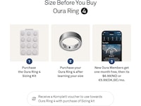 Oura Ring 4 Smart Ring str. 15 (børstet sølv) Smart ring