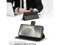 iiglo Galaxy S24 2-i-1 Wallet cover (sort) Mobilcover