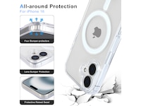 iiglo iPhone 16 Magnetic Clear Case (gennemsigtig) Mobilcover