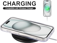 iiglo iPhone 15 Magnetic Silikone cover (gennemsigtig) Mobilcover