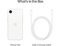 iPhone 16e 128GB (hvid) Mobiltelefoner