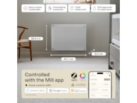 Mill Glass Smart WiFi Gen 4 panelovn 400W Varmepaneler